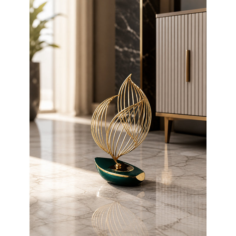 Modern Geometric Metal Sculpture