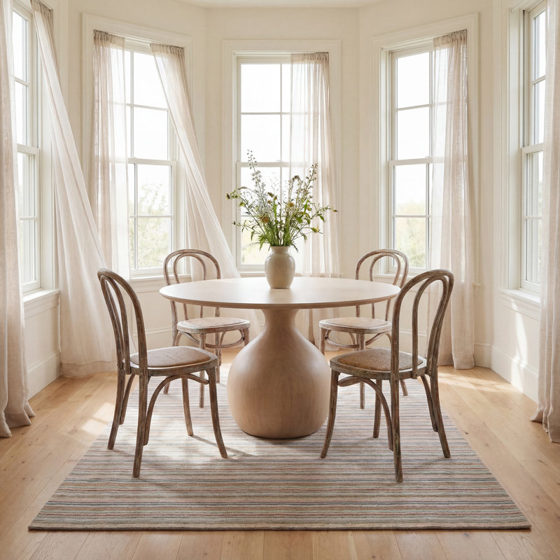 Brindle Stripe Hand Loom Knotted Wool Rug, Runner 2'6" x 8'