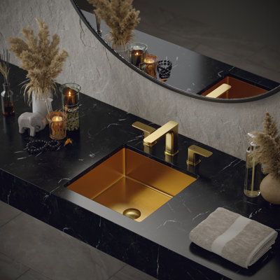 Karran Cinox 15.75 " Stainless Steel Square Bathroom Sink