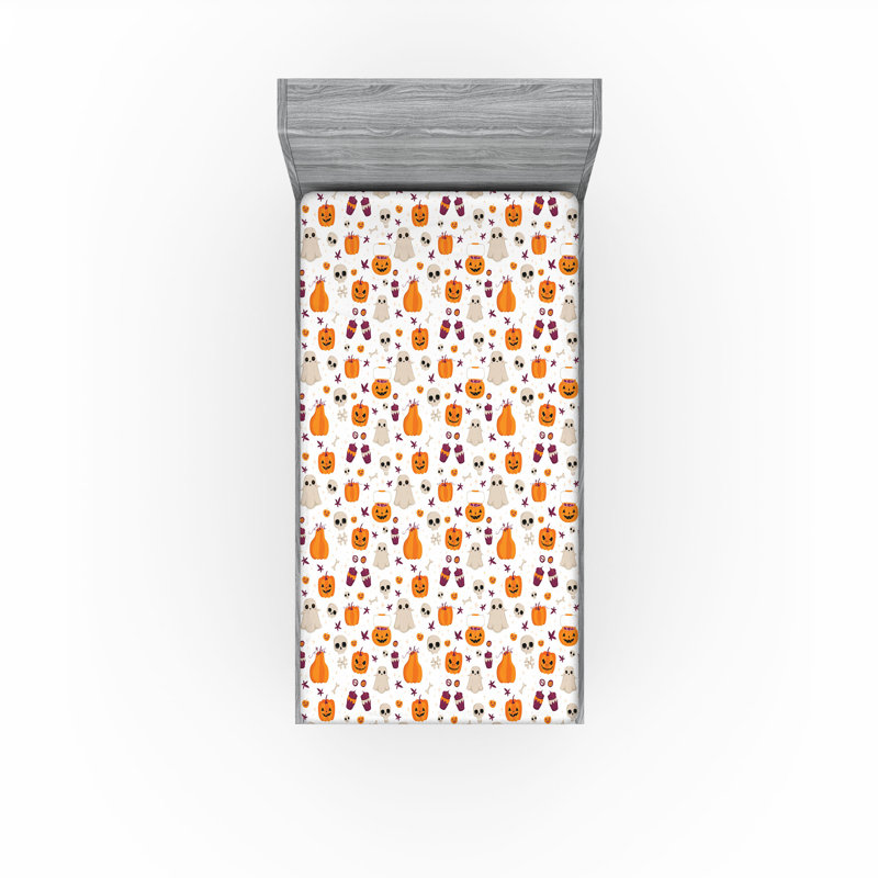 Multicolore Ambesonne Ghost, Drap-housse simple TG