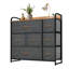 Commode 7 tiroirs gris foncé