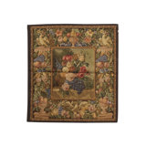 Hand-Knotted High-Quality Cream, Blue, and Green Area Rug