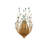 Delphos Wrought Iron Flush Mounted Sconce