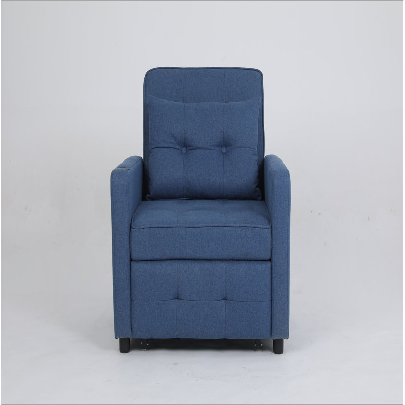 Canapé-lit convertible 3 en 1 Sleeper Chair, Bleu