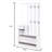 Combination Model Gate Cabinet With Shoe Cabinet+Hang Shelf+ Mirror-259534625