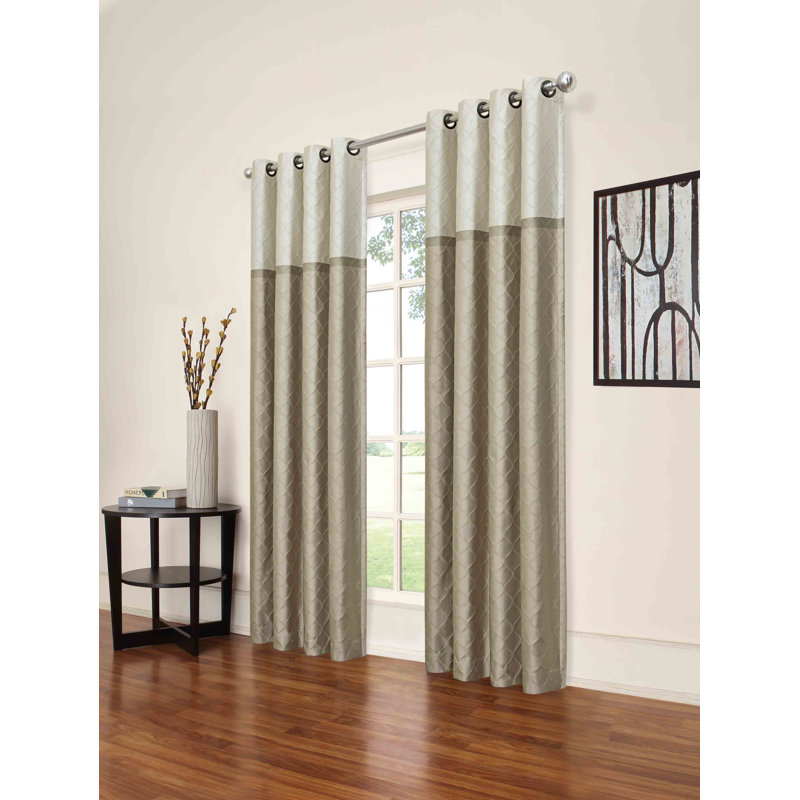 Arno Curtain Single Panel, Latte, 52"W x 84"L