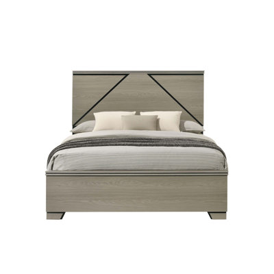 Grand lit contemporain avec éclairage à DEL intégré