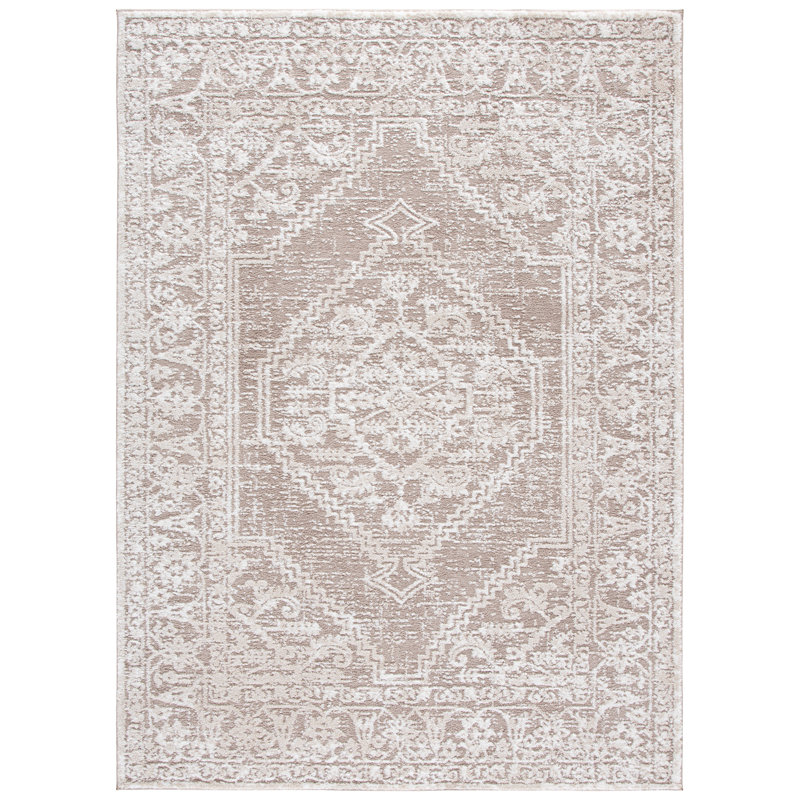 Lunara Power Loom Polyester; Jute/Sisal; Polypropylene Plastic Oriental Indoor Rug, 4'-0" x 6'-0" Rectangle