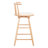 Swivel Counter Stool with Solid Wood Frame-1577003006