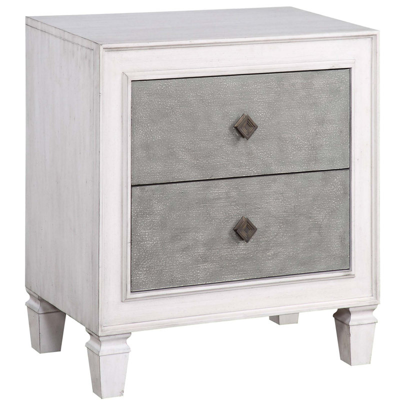 Table de chevet 2 tiroirs