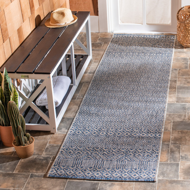 Tapis d'intérieur / extérieur Alessa Performance Southwestern, Tapis de couloir 2 pi 3 po x 6 pi 7 po