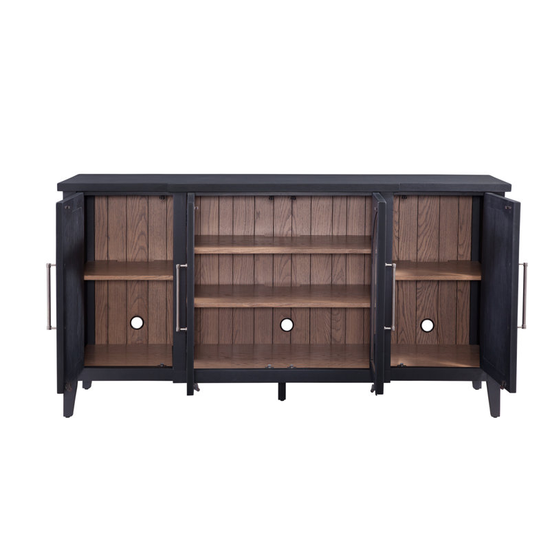 Camden 68" Two-Tone Black Oak Server