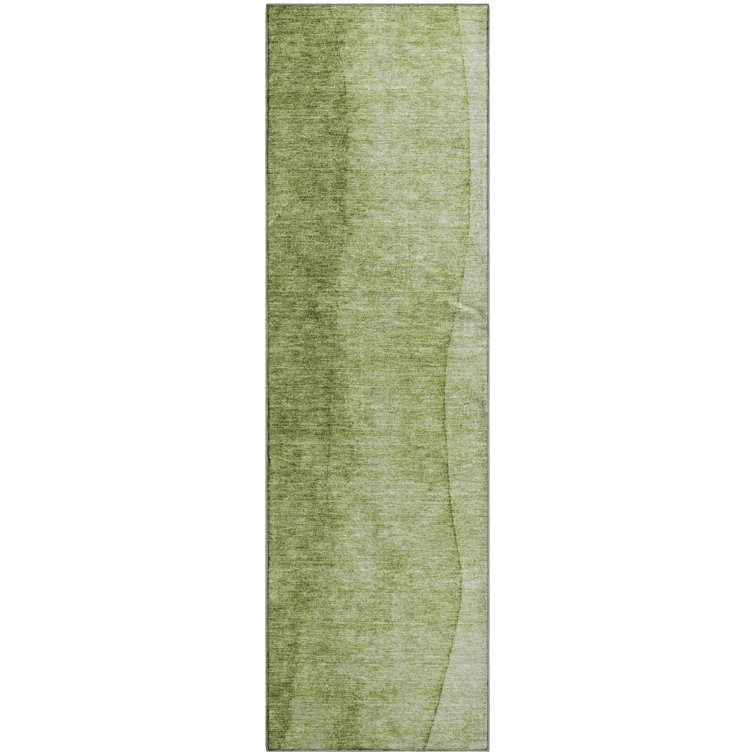 Premium Machine Washable Cerrito Olive Rug