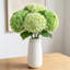 Paquet de 8 tiges de fleurs d'hortensia artificielles, 17,7 po de véritables fausses fleurs d'hortensia pour décoration de table de mariage-131595349