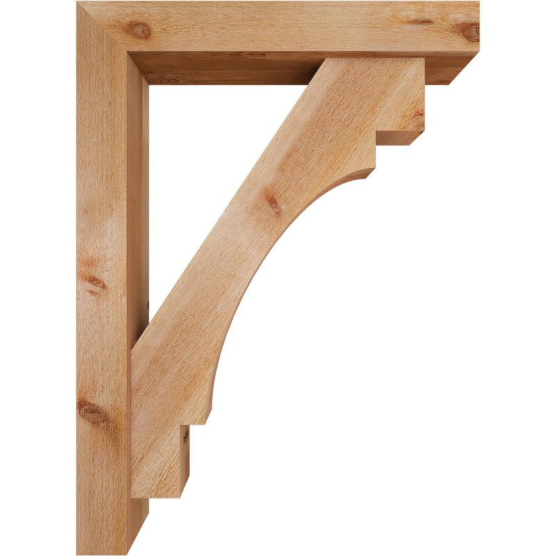 Support Merced Block avec support décalé, 44 x 32, Cèdre rouge occidental de l 6 po (scié brut)