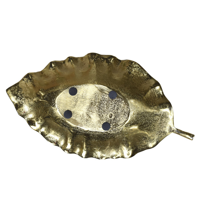 Red Barrel Studio® Aluminum Tray, Gold
