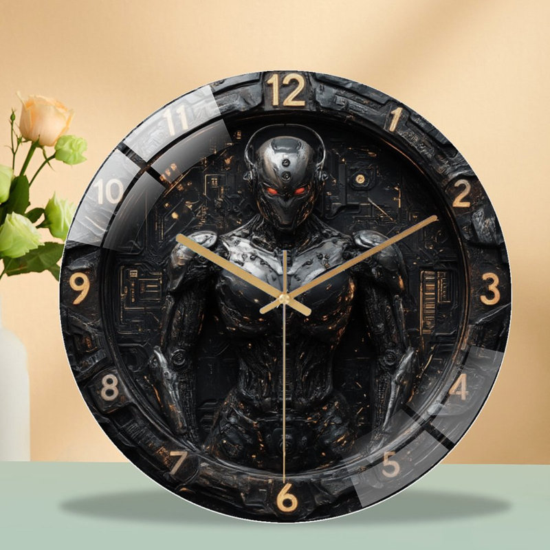 Horloge murale en métal 12 po