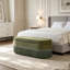 Repose-pieds ovale rembourré avec rangement, repose-pieds multifonctionnel et rangement caché-1504947000