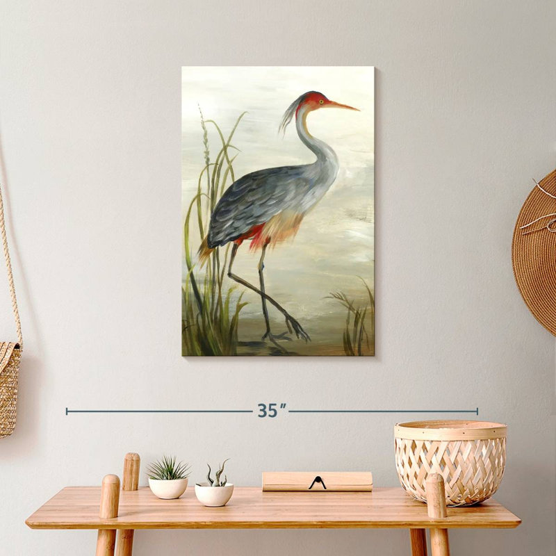 Grey Heron, reproduction sur toile, H 24 po x l 16 po x P 1,25 po