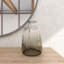 Skeen Glass Decorative Gray Vase with Bubble Texture