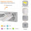 Luminaire de meuble-lavabo moderne à 7 lumières DEL chromé, design minimaliste, économie d'énergie, installation facile-1284546426-1284546429