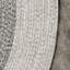 Tapis ovale intérieur / extérieur gris tressé Buckwalter-26050051