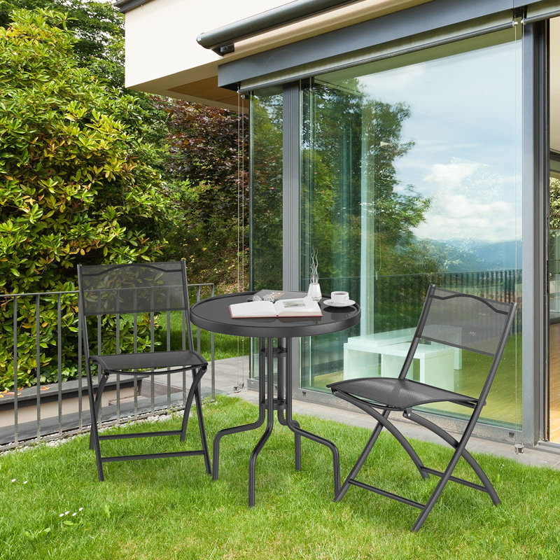Gunas 2 - Person Patio Dining Set with Round Table