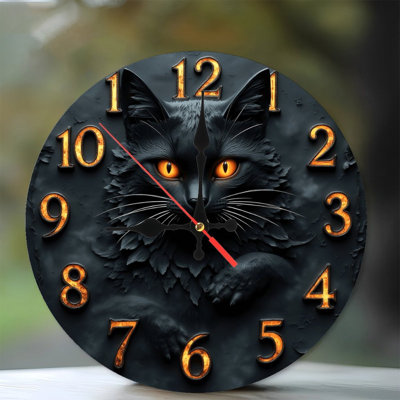 Black Cat Clock