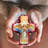 4.5'' Glass Hanging Figurine Ornament