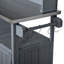 Banc de rangement avec roues verrouillables et huche-1279468288