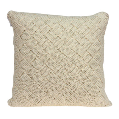Caden Beige Throw Pillow