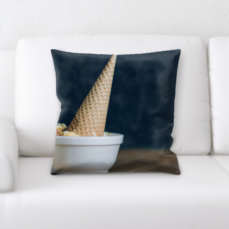 Coussin décoratif crème ice