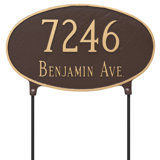 Classic 2-Line Lawn Address Sign