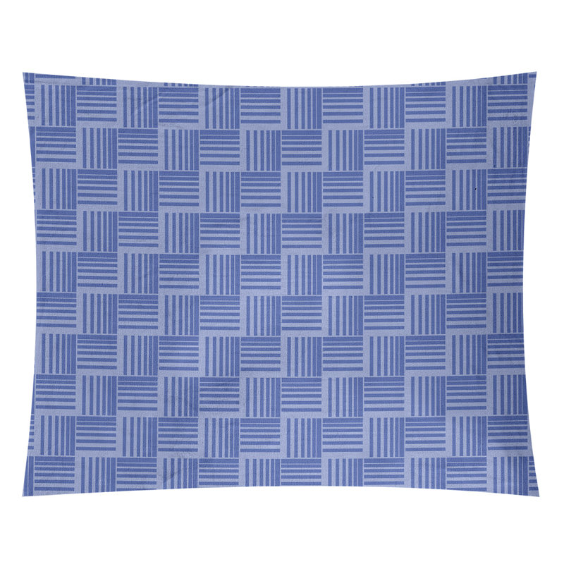 Tapisserie, bleu, H 88 po x l 104 po