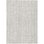Tapis ivoire en polyester tissé à la machine intérieur / extérieur Lamanna-95452601