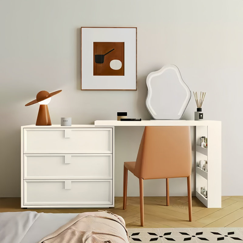 Coiffeuse, Blanc, crème