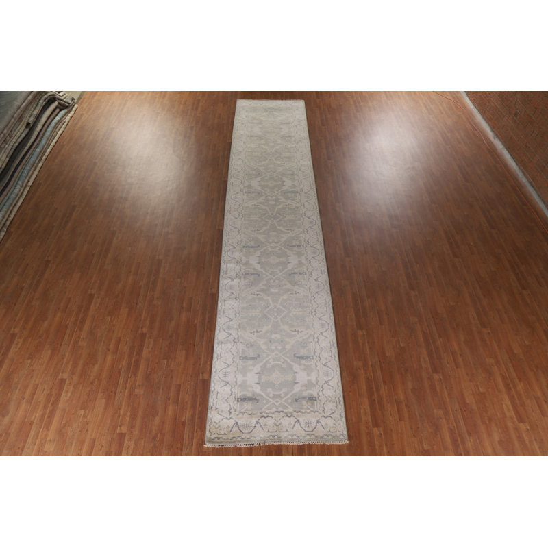 Grand tapis de couloir oriental Oushak 4 x 20