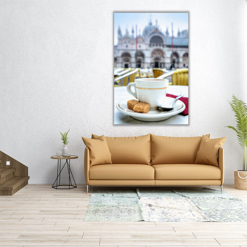 Caffe Piazza San Marco 2 - reproduction d'art sur toile, H 30 po x l 20 po
