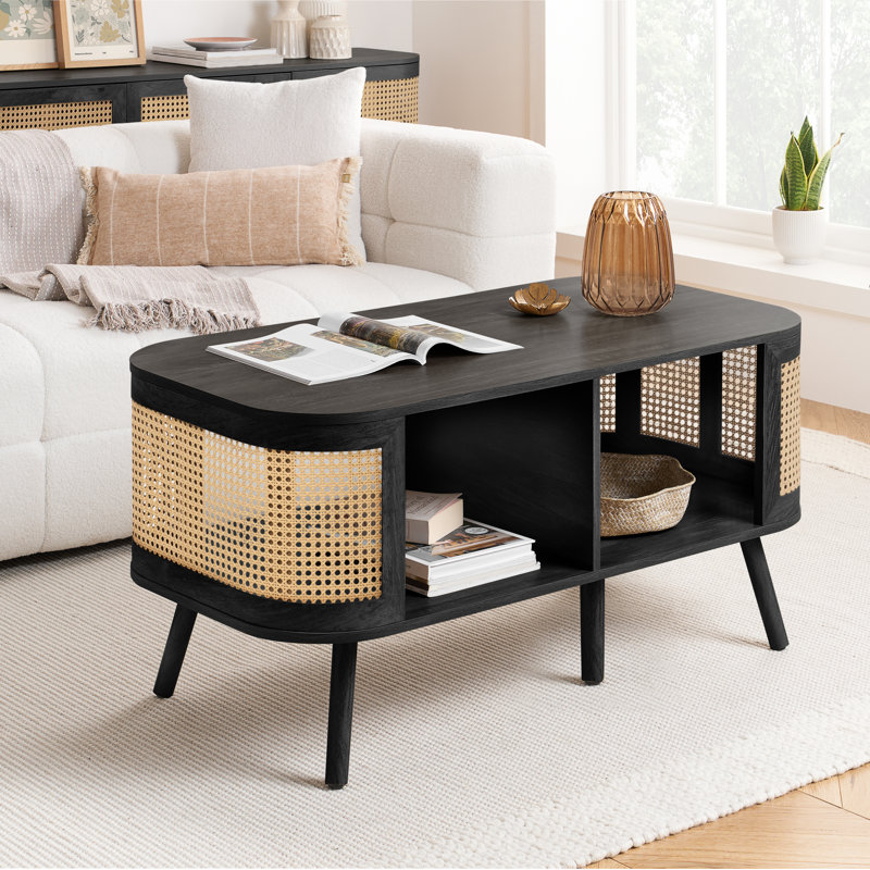 Amanni 1 Piece Coffee Table, Black