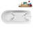 62" Streamline Clawfoot Tub,Tray,Drain, Clawfeet-101628987-102218224