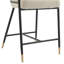 Tabouret de comptoir de 26 po de hauteur avec cadre en métal (ensemble de 2) - amande-742209848