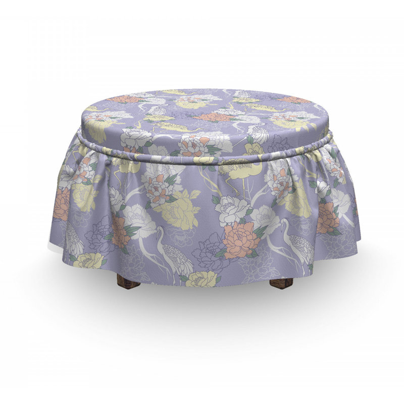 Housse pour repose-pieds lavande oriental