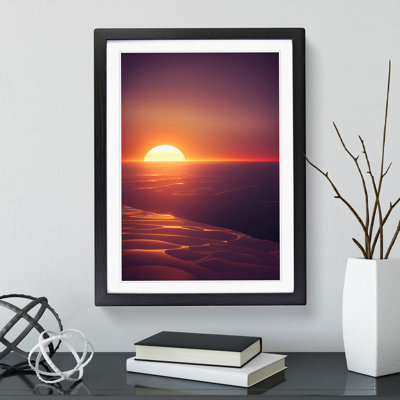 Desirable Sunset - Framed Print