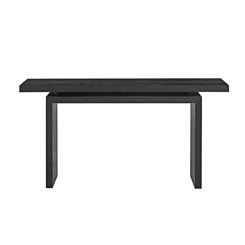 Uniquely Designed Console Table Entryway Table, Black