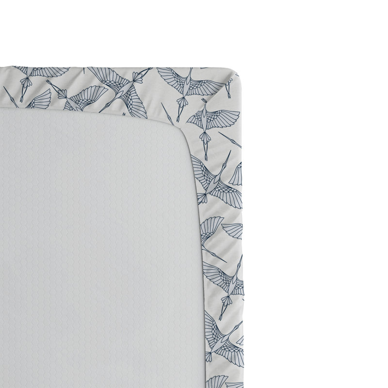 Drap-housse à motif d'oiseaux Ambesonne, Drap-housse de taille double