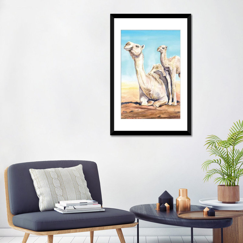 « mixte & de veau », impression sur toile, Papier d'art encadré noir, H 24 po x l 16 po x P 1 po, Blanc