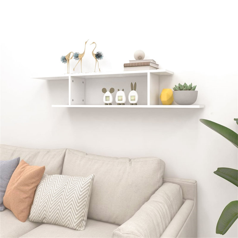 Lajerrica 2 Piece Accent Shelf, White