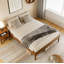 Structure de lit plateforme en bois de bambou massif-1446766376-1446766375