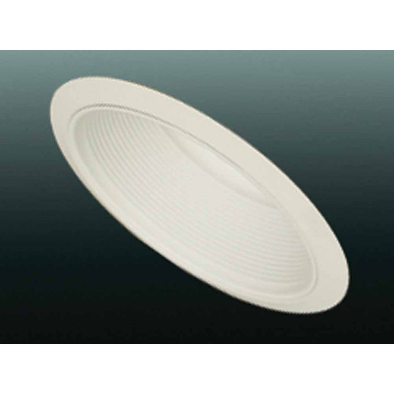 Garniture encastrée 8,25" à déflecteur étagée, Blanc