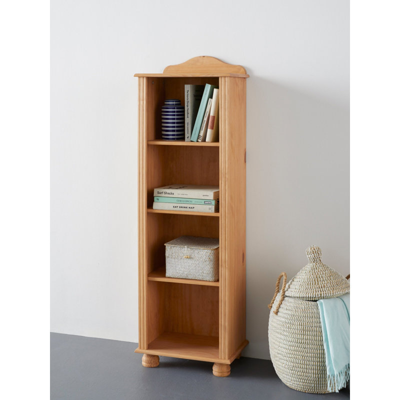 Castlethorpe 140cm H x 45cm W Standard Bookcase, Brown